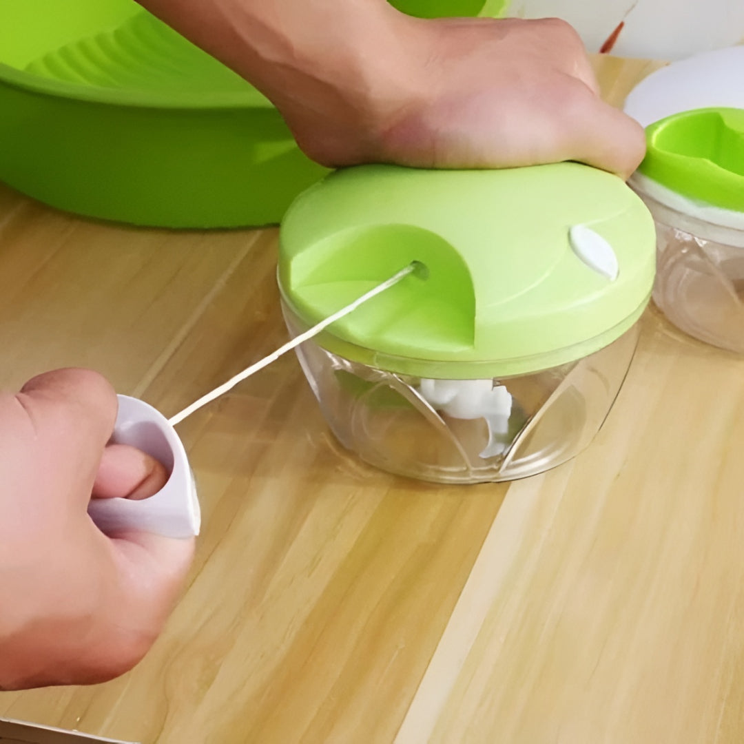 Manual Spin Food Chopper – Quick Kitchen Cutter