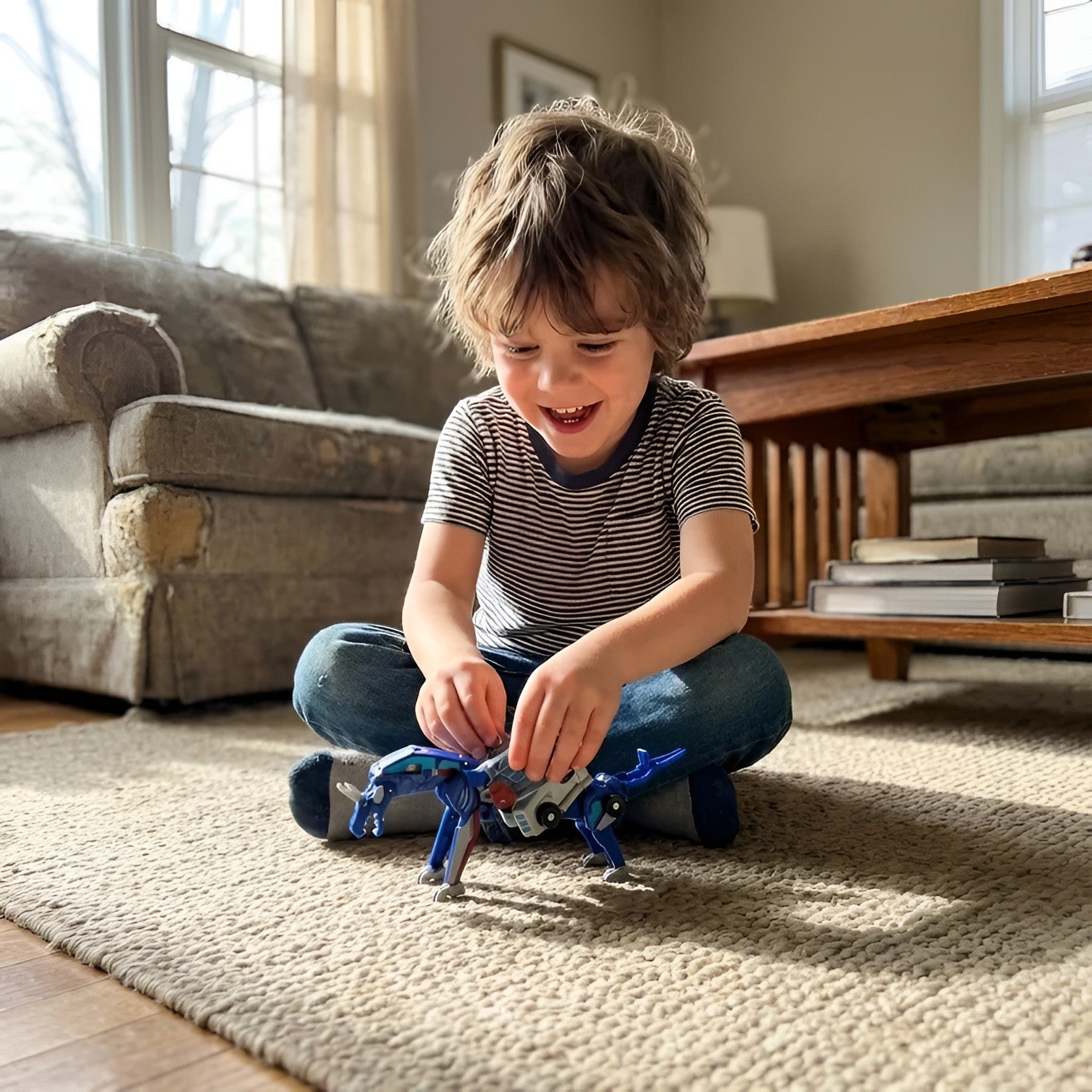 DinoDrift - 2-in-1 Collision Transforming Dino-Car