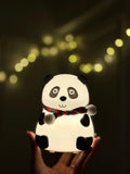 Cute Silicone Panda Lamp With Muffler