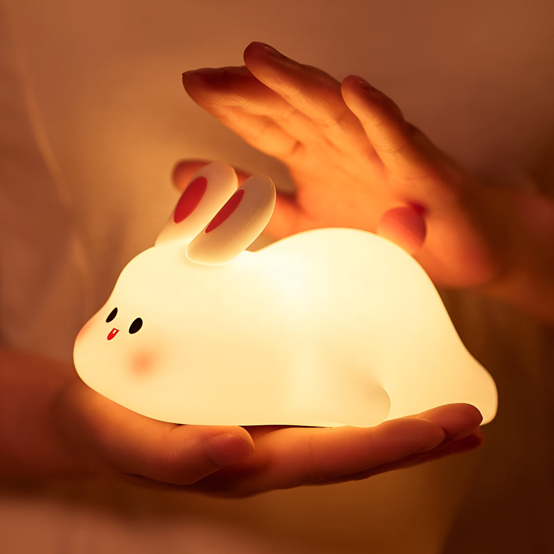 Cute Bunny Silicone Night Lamp – Soft Cozy Glow