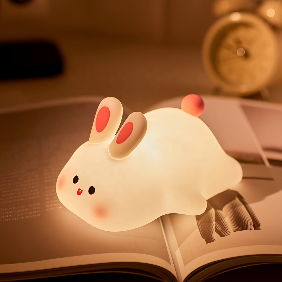 Cute Bunny Silicone Night Lamp – Soft Cozy Glow