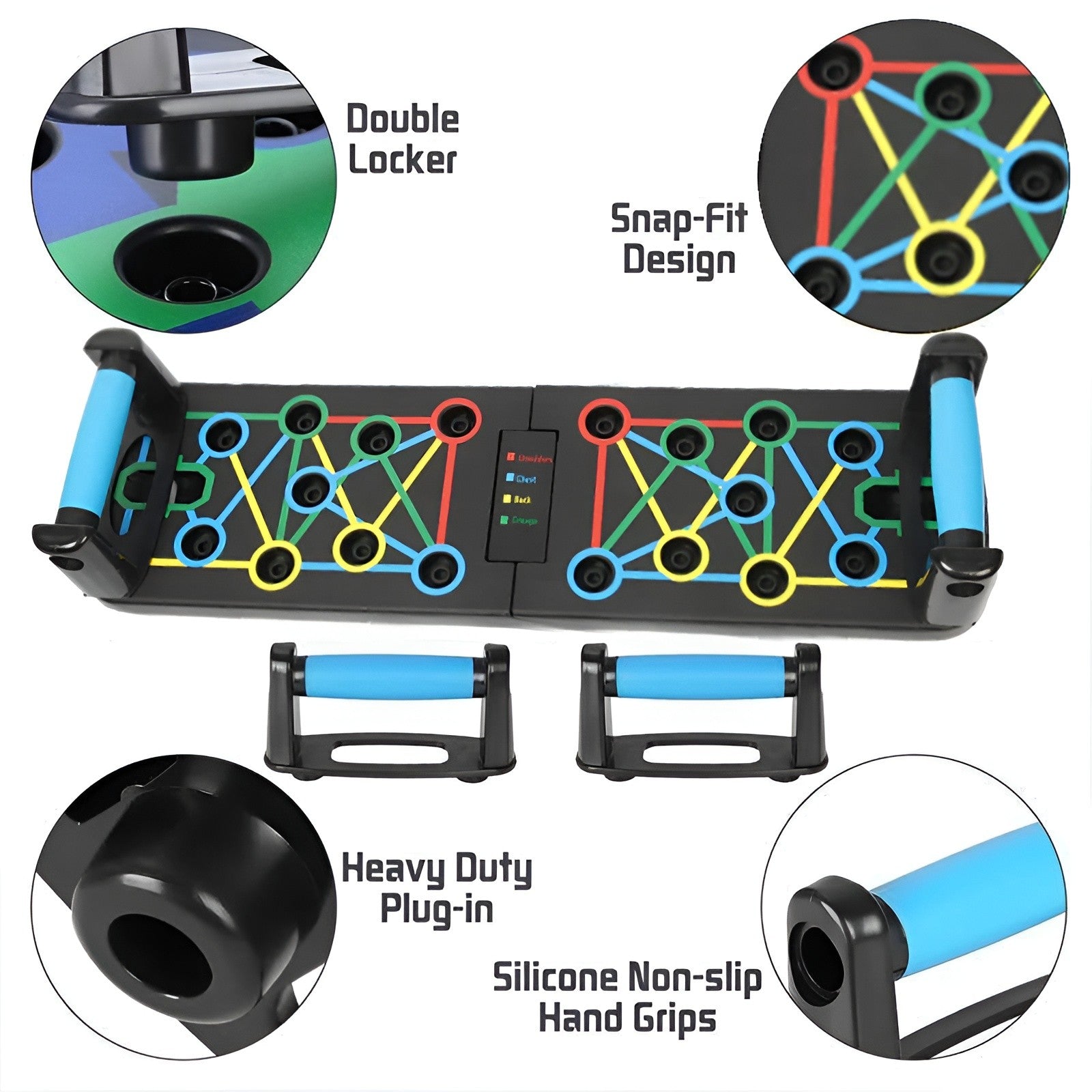 Complete Arm Muscle Targeting Push Up Board 9-in-1