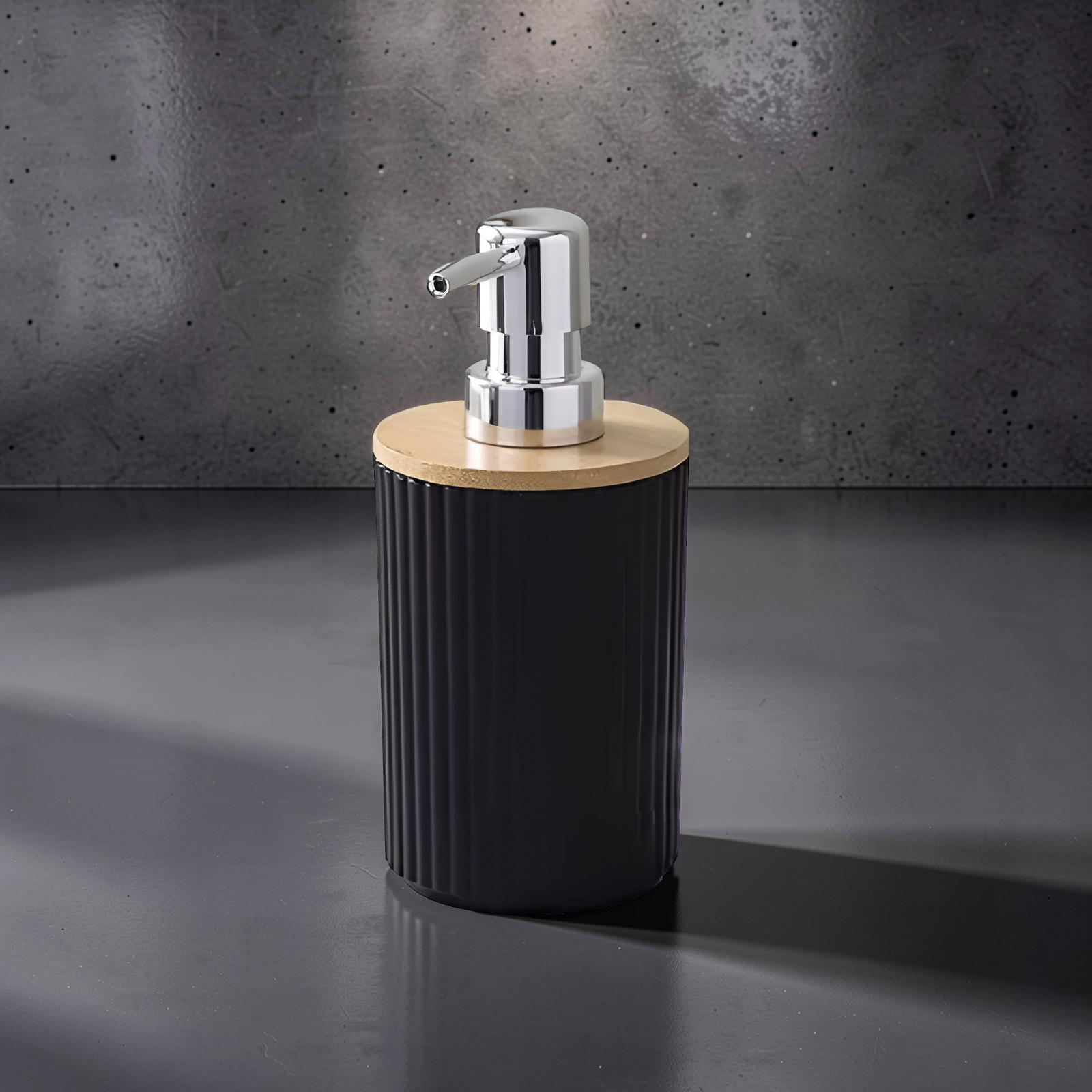 Modern Bamboo Bathroom Accessory Set