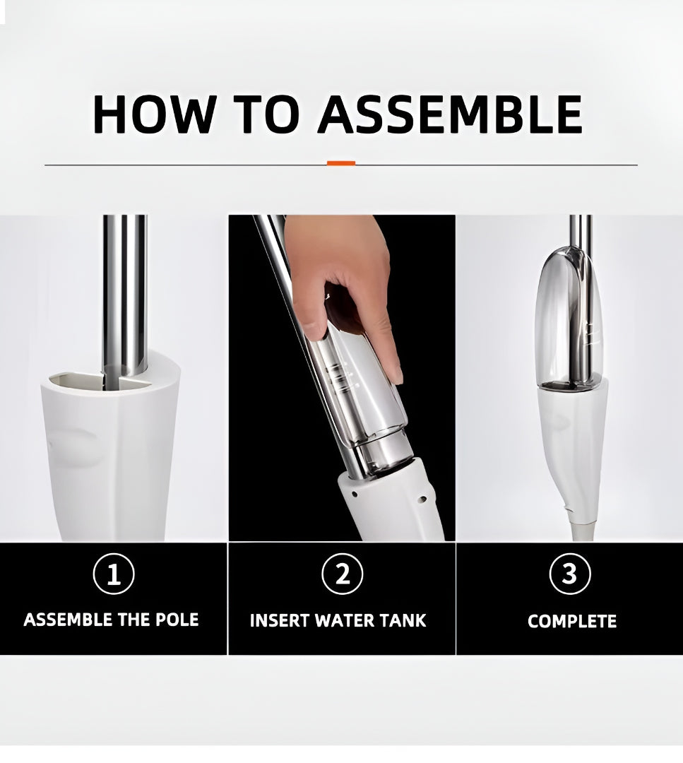 360° Rotating Spray Mop With Water – Easy Floor Cleaning