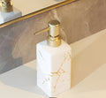 Square White Marble Soap Dispenser