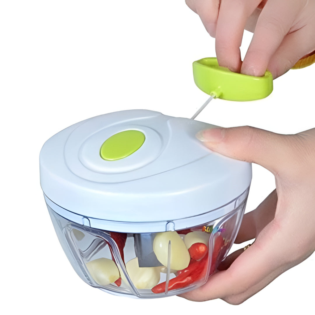 Manual Spin Food Chopper – Quick Kitchen Cutter